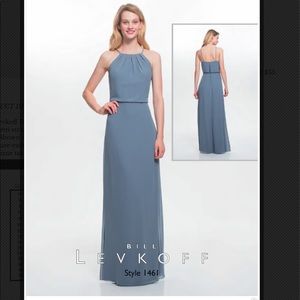 Bill Levkoff Pewter Bridesmaid dress